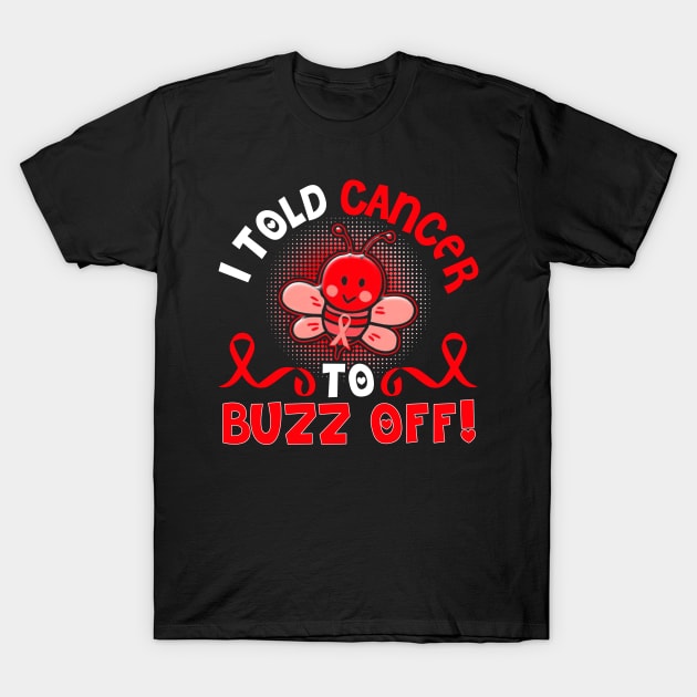 funny blood cancer bee warrior T-Shirt by TeesCircle